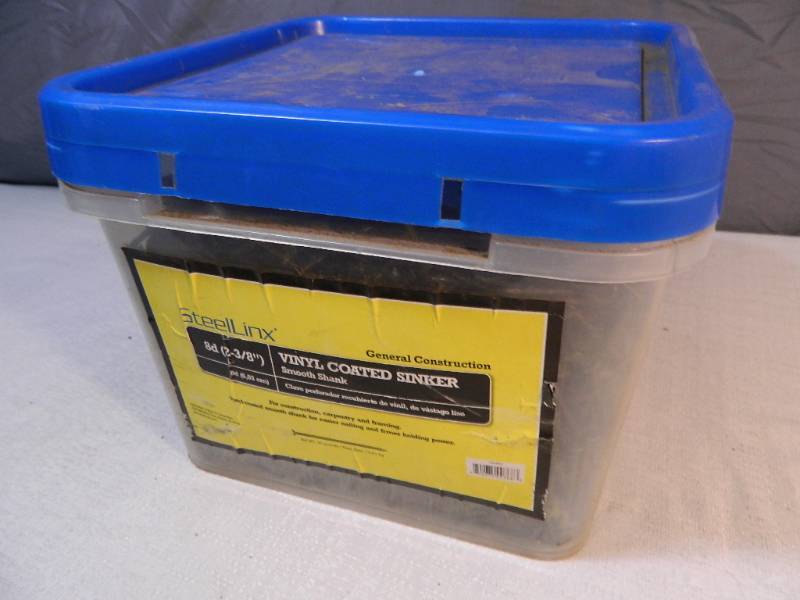 lot 294 image: New Bucket of SteelLinx Construction Framing Nails