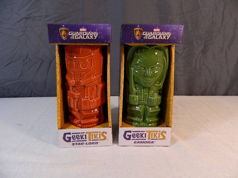 lot 38 image: 2 New Gaurdian Of The Galaxy Geeki Tikis