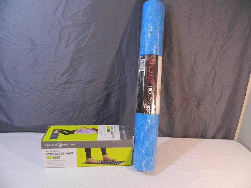 lot 69 image: New Gaiam Restore Massage Mat and New Yoga Mat