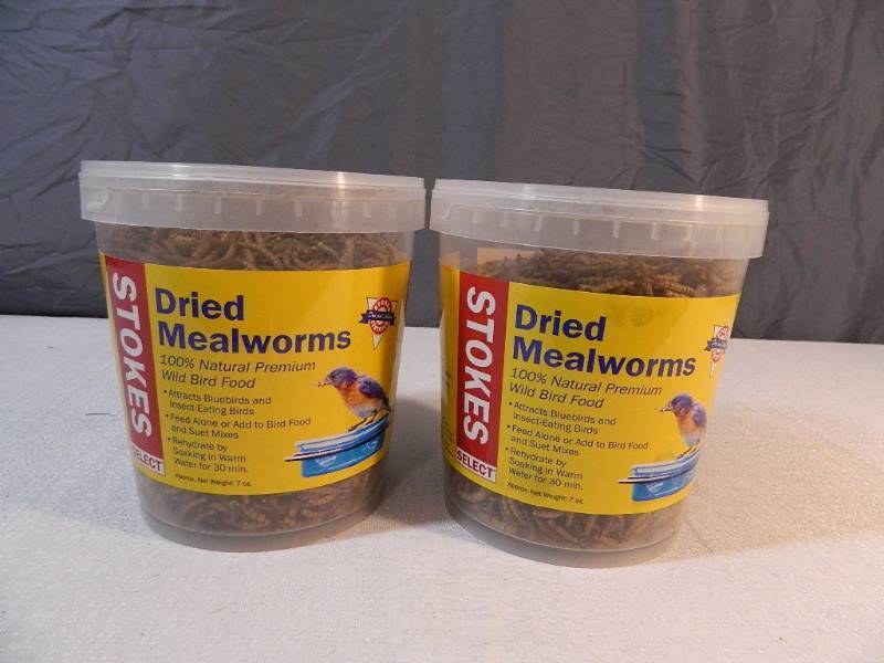 lot 96 image: 2 New Containers of Dried Mealworms