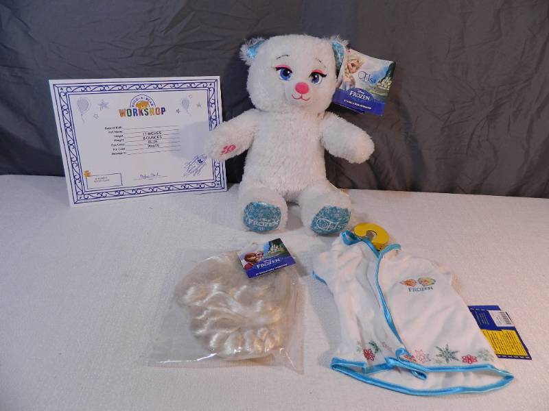 lot 111 image: Brand New Frozen Elsa Build A Bear with Accessories