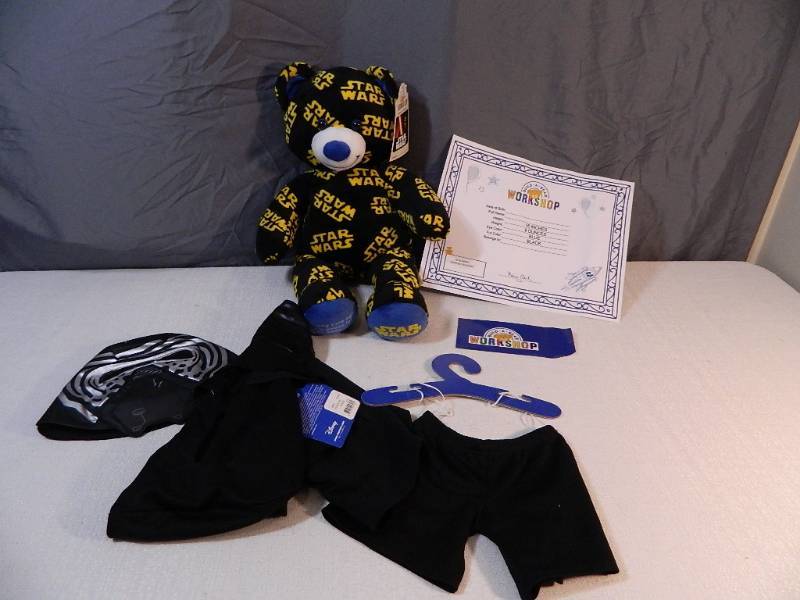 lot 112 image: Brand New Star Wars Build A Bear with Accessories