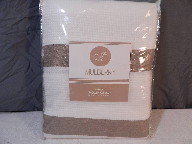 lot 119 image: New Fabric Shower Curtain