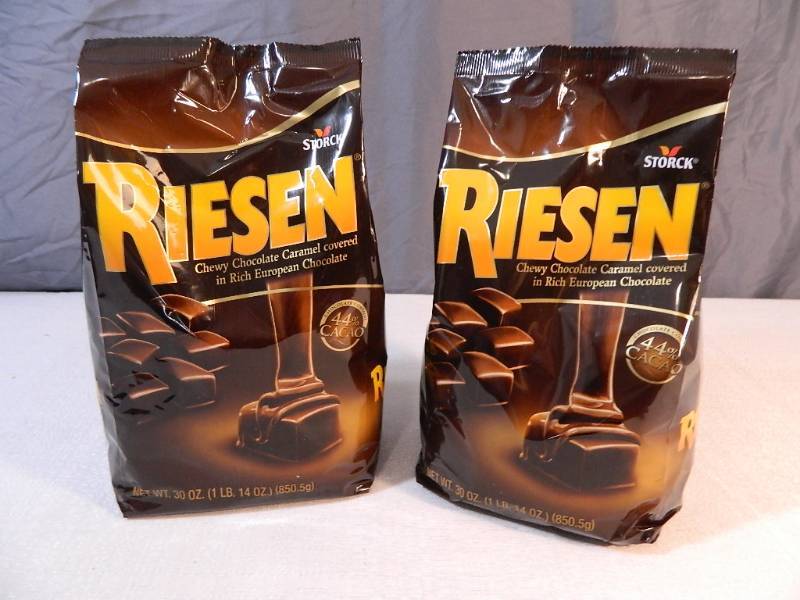 lot 123 image: 2 New Large Bags of Riesen Candy