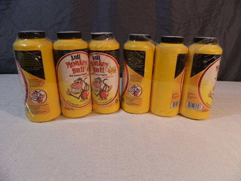 lot 128 image: 6 New Bottles of Anti Monkey Butt Powder