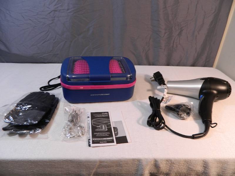 lot 147 image: New Conair Hairdryer and Flexible Rollers