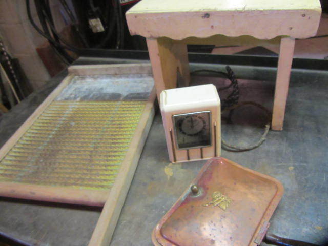 Vintage Washboard, Lux Clock
