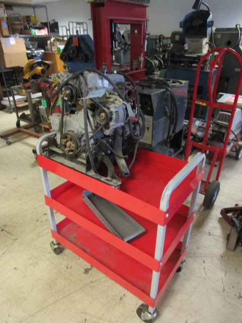 lot 528 image: DAIHATSU ENGINE AND TRANSPORT CART