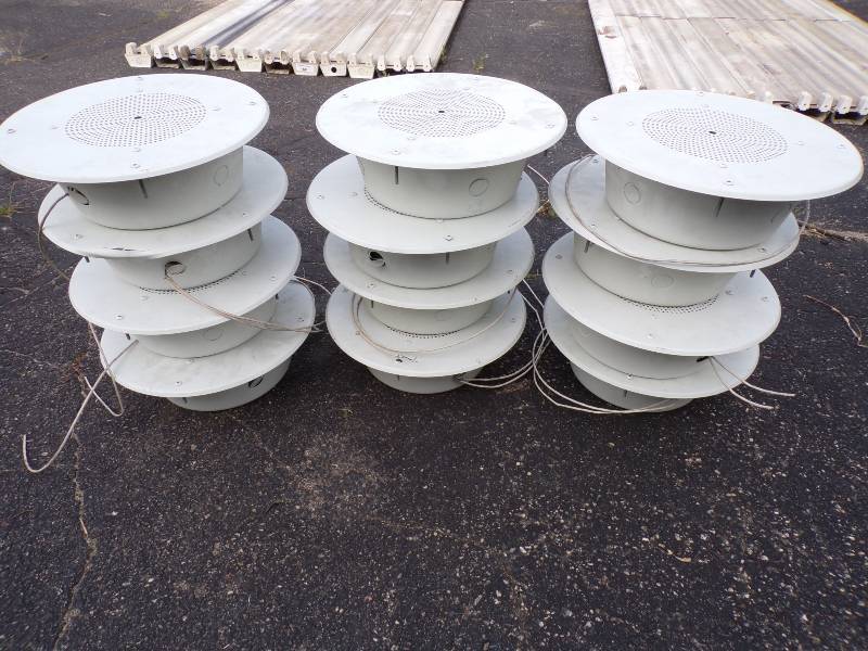 lot 163 image: 12 Flush Mount Speakers Great for Man Cave