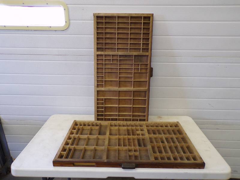 lot 117 image: 2 Hamilton Type Set Drawers