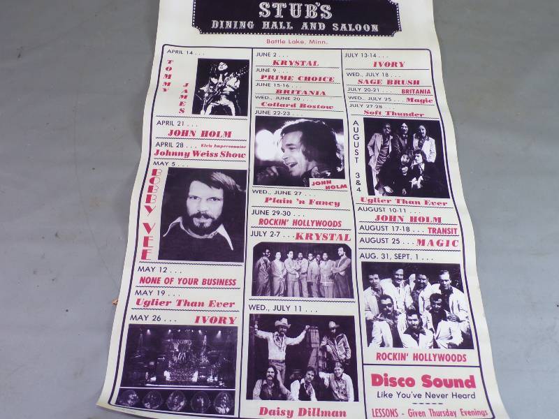 lot 184 image: Vintage Stubs Dinning Hall Saloon Concert Tacker