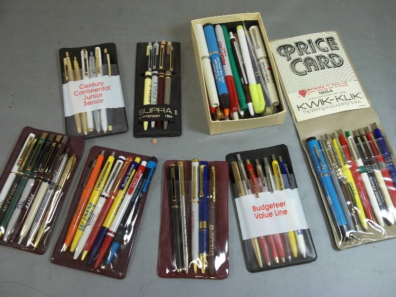 lot 136 image: Fantastic Collection of Salesman Sample Pens