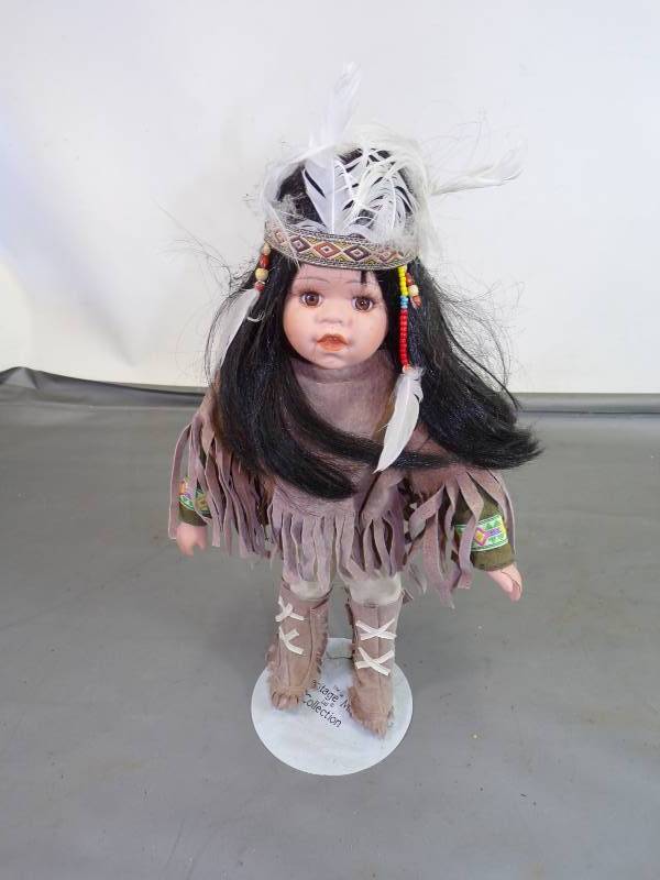 lot 229 image: Indian Doll with Stand