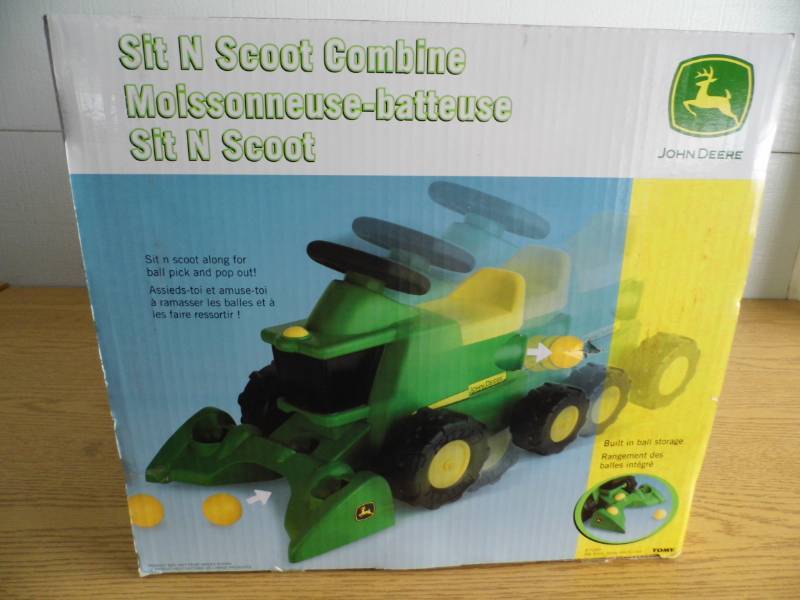 john deere sit and scoot combine