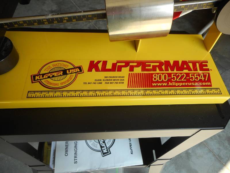 lot 7 image: Klippermate Tennis Racket Stringer with stand