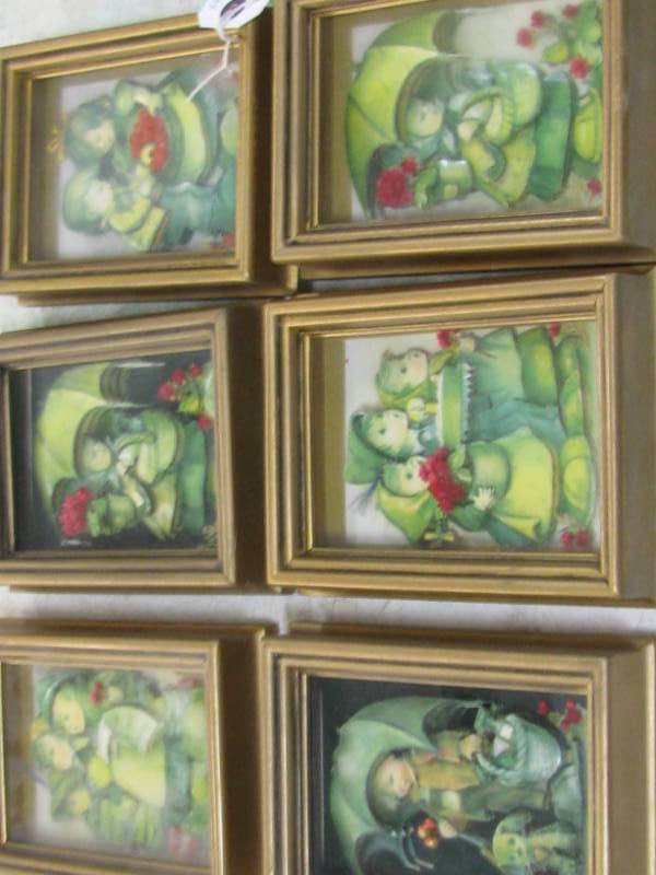 lot 6 image: Metal 3-D Framed Children