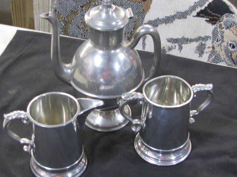 lot 57 image: Pewter Tea Pot