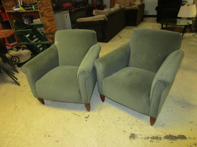 lot 603 image: TWO ARMCHAIRS