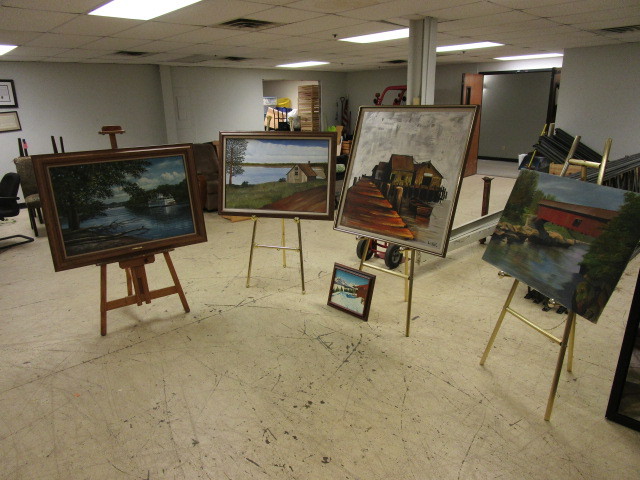 lot 654 image: WATERFRONT PAINTINGS