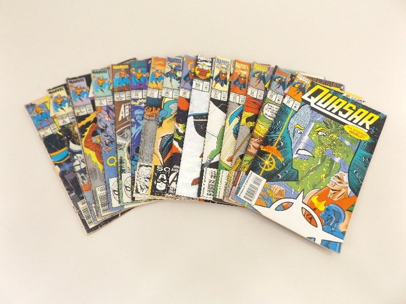 lot 43 image: Lot of 15 Marvel Quasar Comic Books