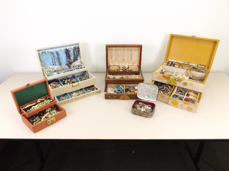 lot 66 image: HUGE Lot of Costume Jewelry with some .925 Sterling Jewelry