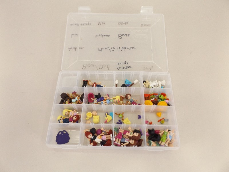 lot 70 image: Lot of Lego Friends Minifigures, Parts, and Accessories