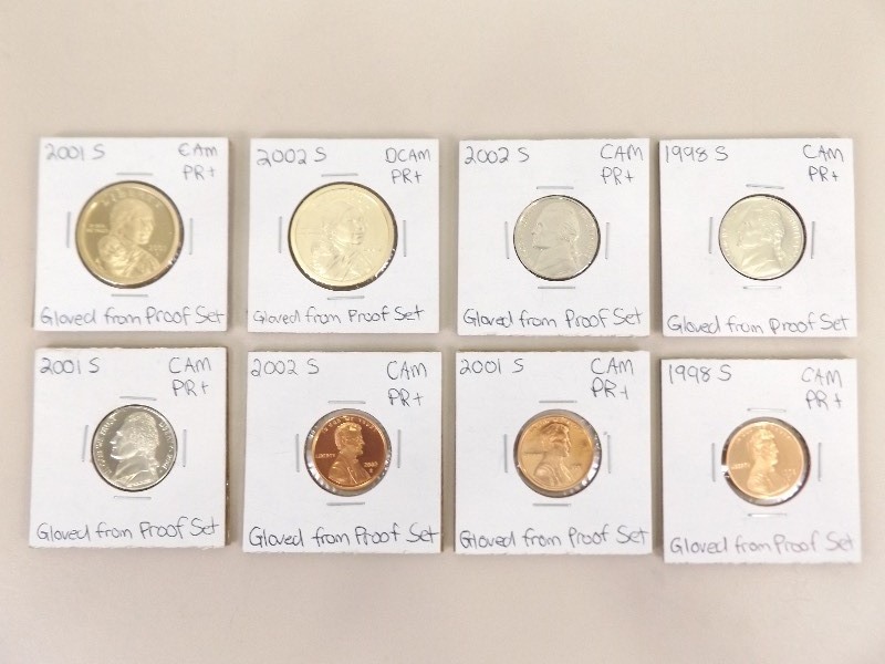 lot 95 image: 8 MINT US Proof Coins