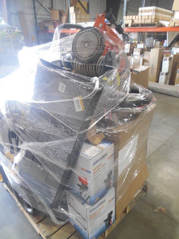 PALLET LOT OF GENERAL MERCHANDISE, TOOLS, HARDWARE