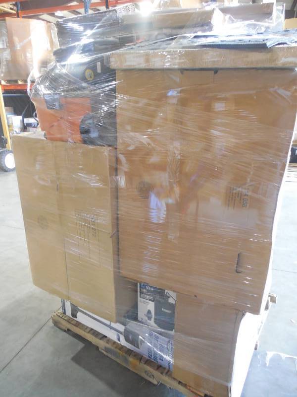 PALLET LOT OF GENERAL MERCHANDISE, GRILLS, SINKS, VACS