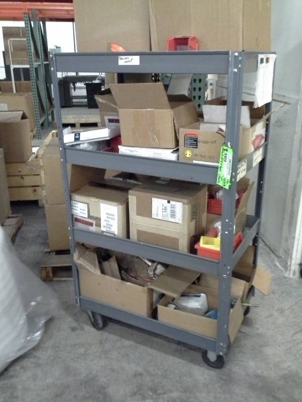 lot 79 image: Rolling Metal Cart with 4-Tiers