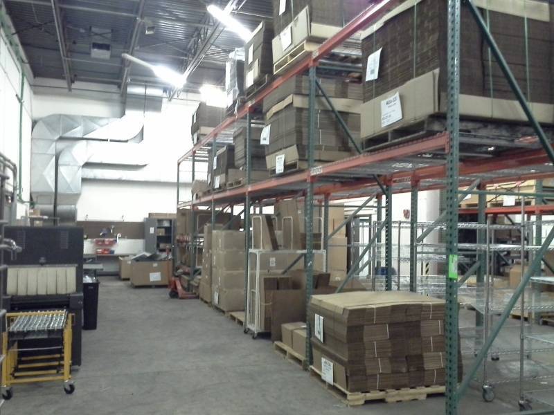 lot 11 image: Pallet Racking - 6-12ft. Uprights, 12-8ft. Beams, 24-Wire Rack Grates