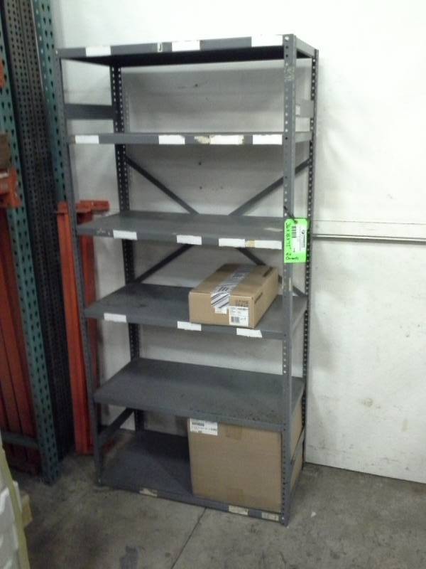lot 118 image: Metal Shelving Unit with 6-Shelves