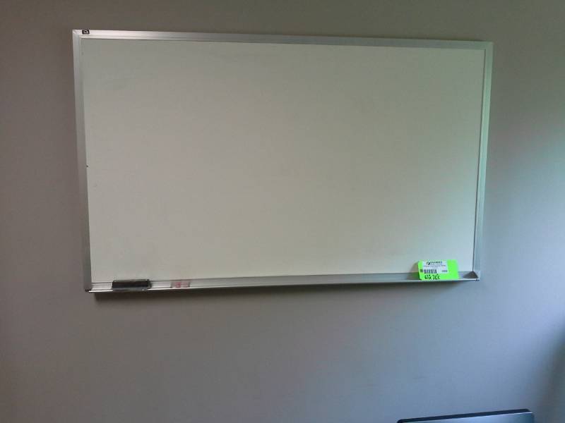 lot 1008 image: Metal Frame Dry Erase Board