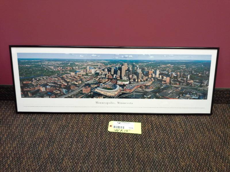 lot 1036 image: Target Field Framed Wall Art