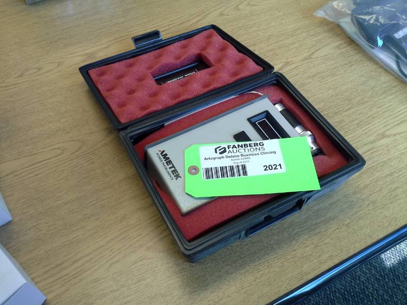 lot 2021 image: Ametek Power Instruments 1891-AM Digital Phototach, Carry Case, Operating Directions