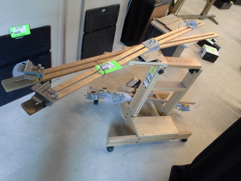 lot 2117 image: Artograph Wood Windmill Easel Cart