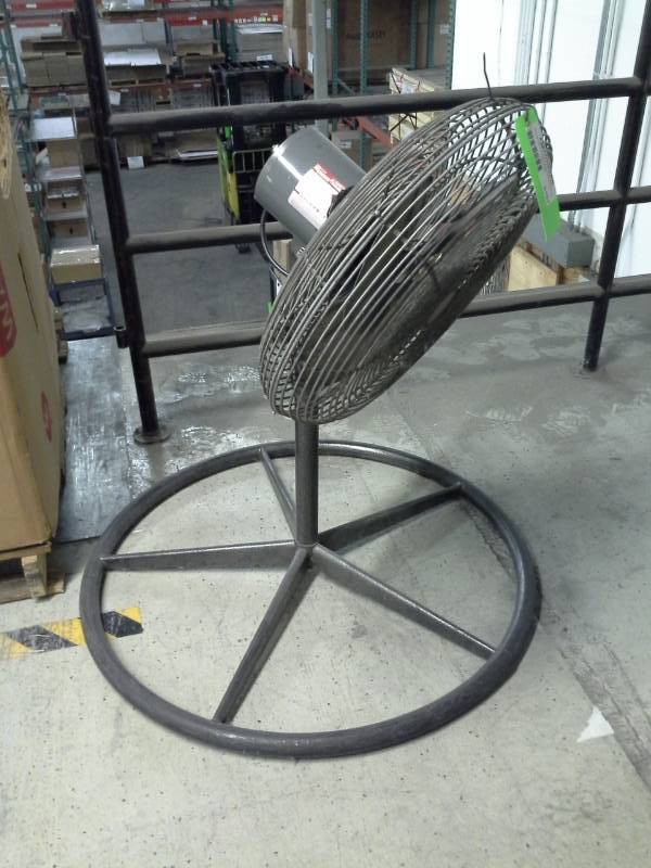 lot 2167 image: Dayton Floor Fan with Split-Phase Air Over Fan Motor