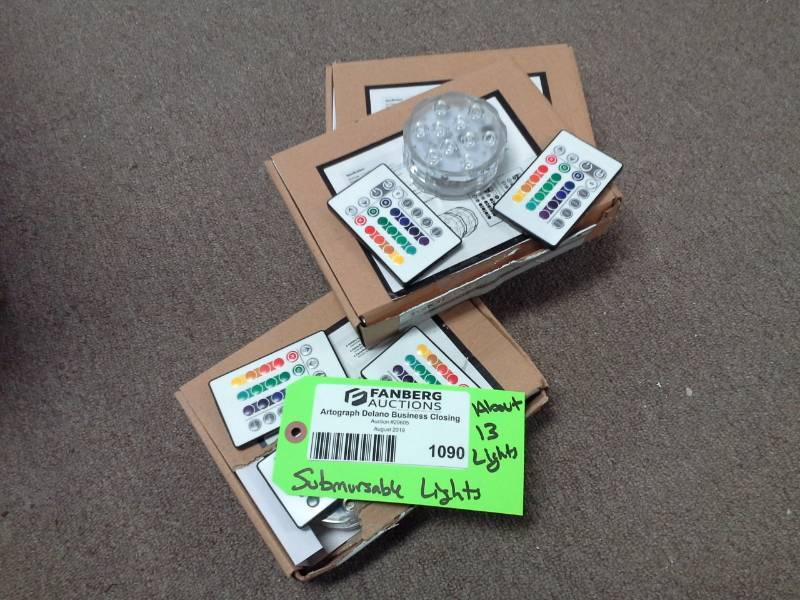 lot 1090 image: Lot of (Approximately 13) Submersible Lights