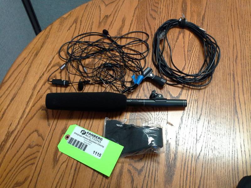lot 1115 image: Microphone, Lapel Microphone, Cables