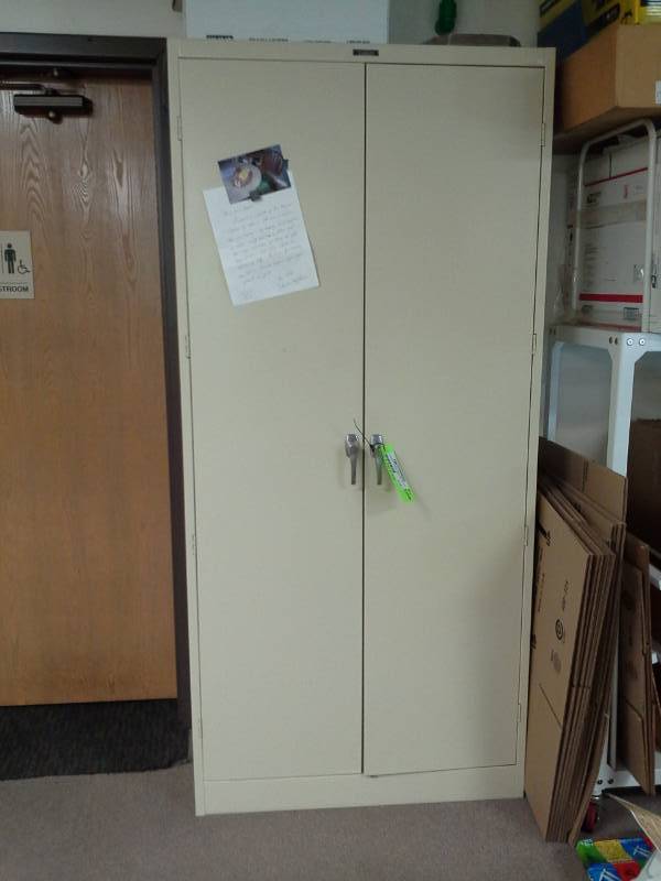 lot 1141 image: 2-Door Metal Utility Cabinet