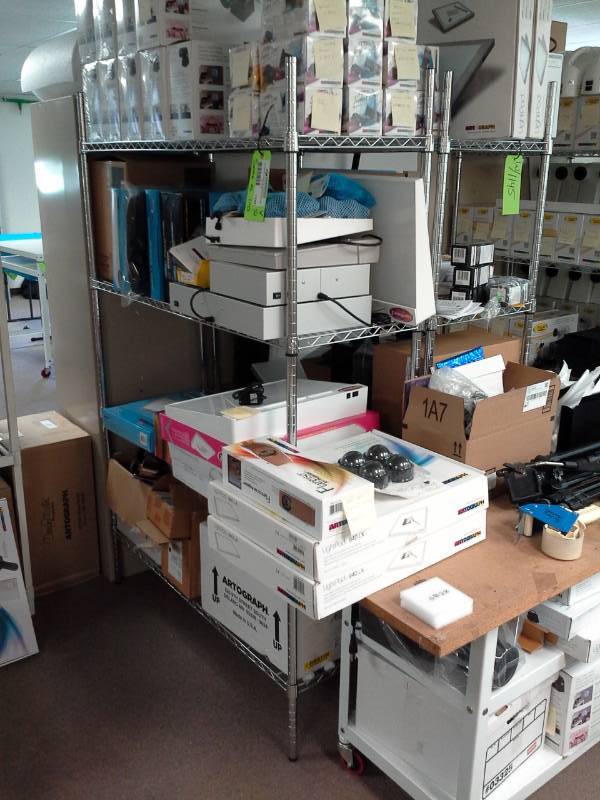 lot 1145 image: Lot of (2) NSF Metal Wire Rack Shelving Unit with 4-Shelves