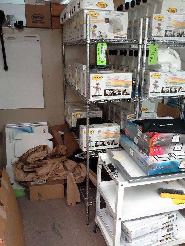 lot 1146 image: Lot of (2) NSF Metal Wire Rack Shelving Unit with 4-Shelves