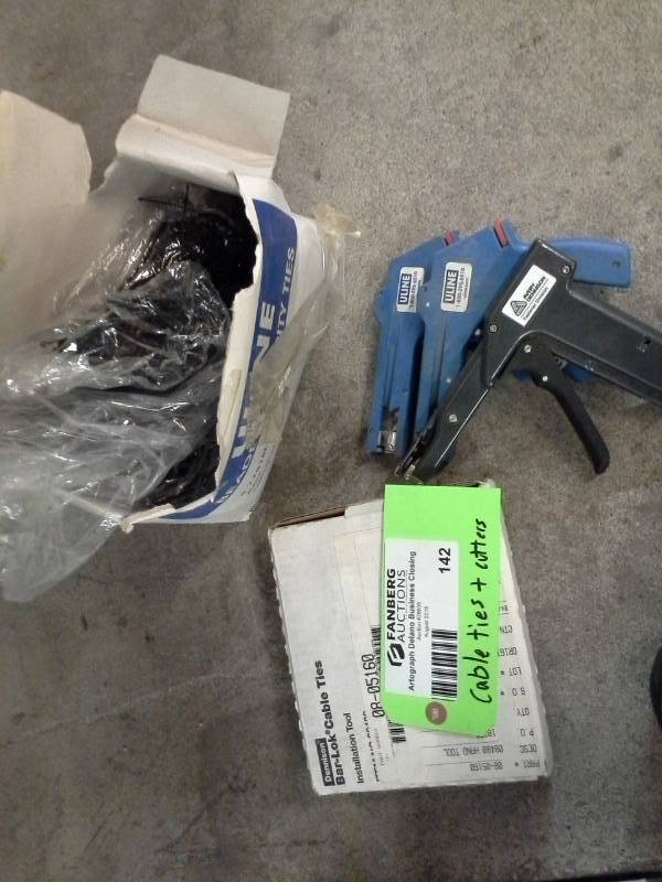 lot 142 image: Cable Ties and Cutters