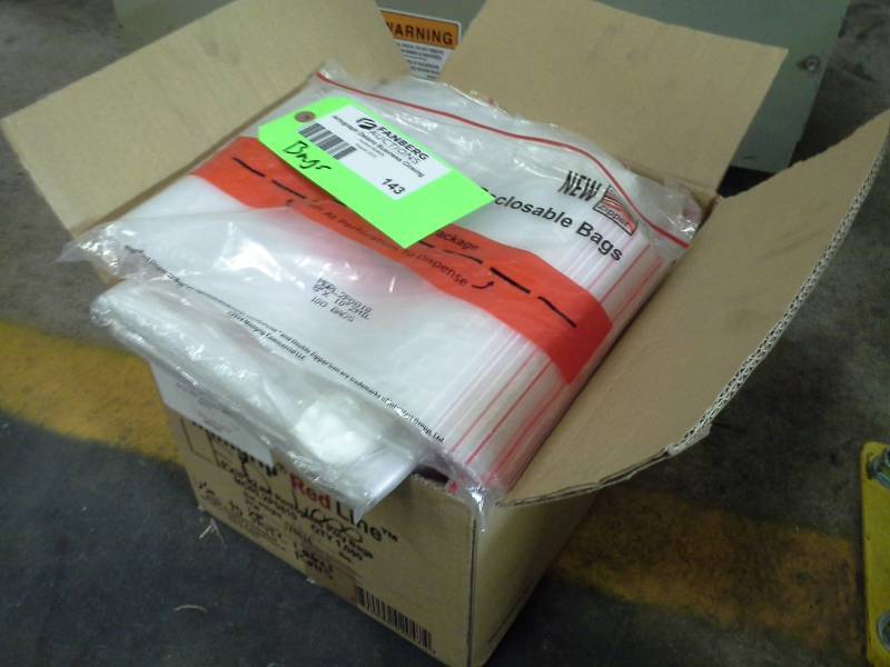 lot 143 image: MiniGrip Red Line Reclosable Bags 8x10in. 2 Mil