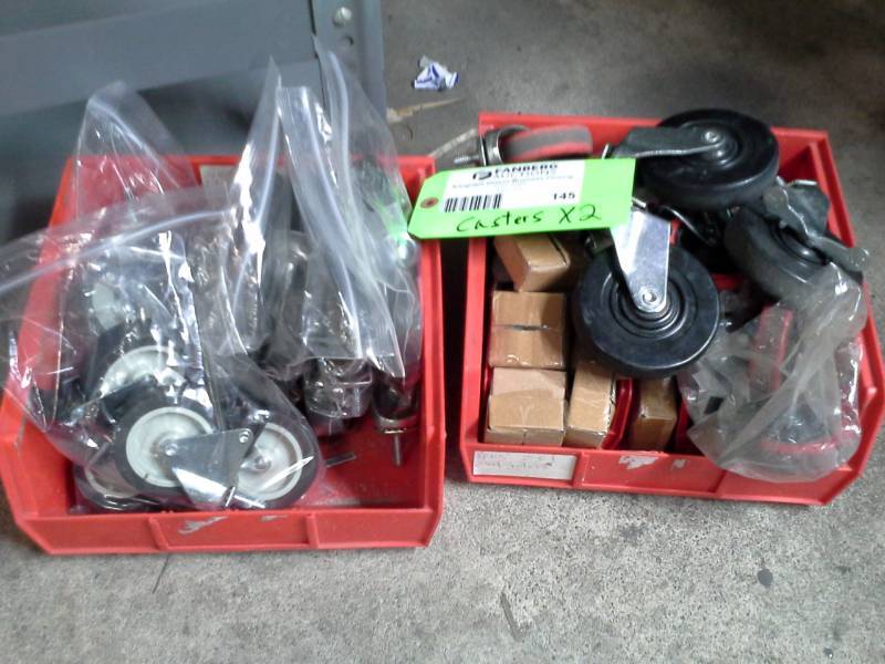 lot 145 image: Caster Wheels, Hardware