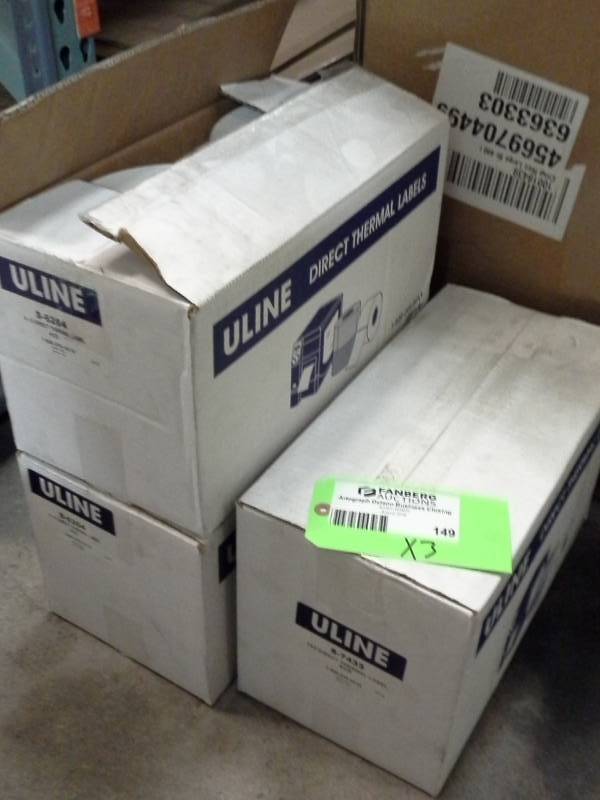 lot 149 image: Uline S-8264 Direct Thermal Labels