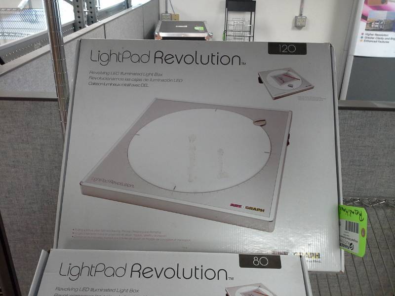 lot 1193 image: Lot of (1) Artograph LightPad Revolution Revolving LED Illuminated Light Box