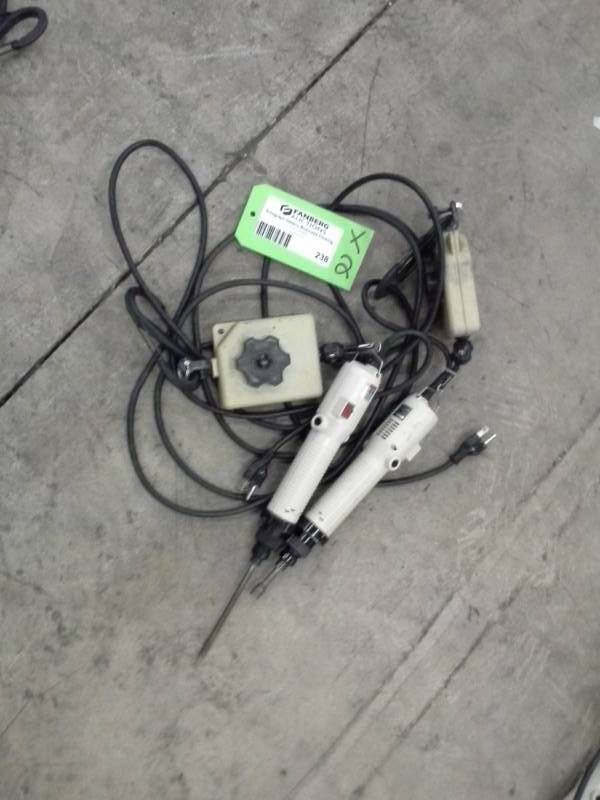 lot 238 image: Lot of (2) Ingersoll-Rand ES60P Electric Screwdriver