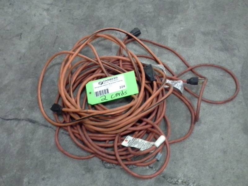 lot 224 image: Lot of (2) Extension Cords