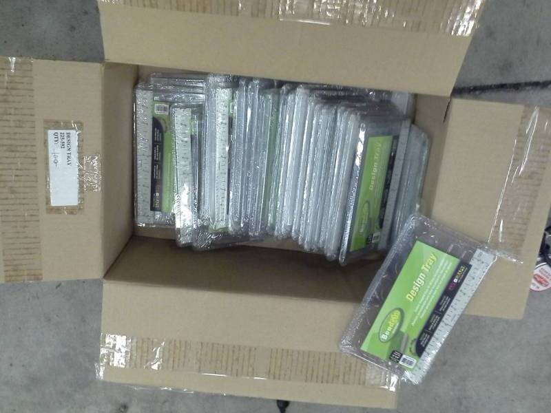lot 244 image: Lot of (Approximately 25) Artograph BeadGlo 5x9in. Design Trays